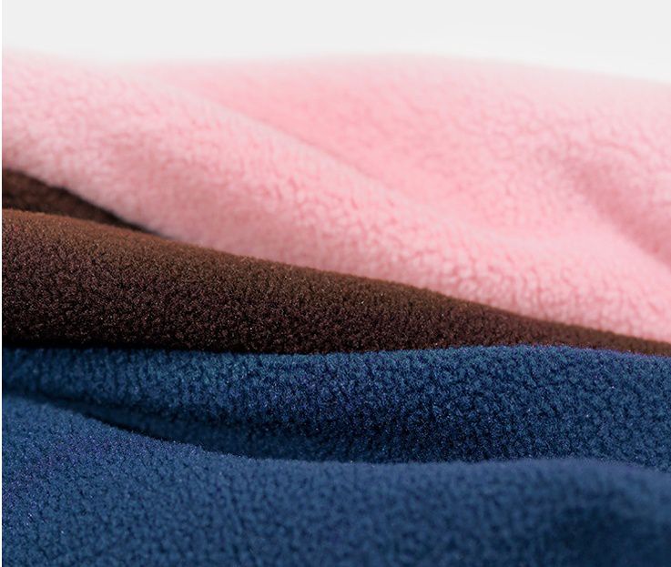 Minizone - 搖粒絨加厚運動長褲-卡通人物麗莎與卡斯波-紅+黑