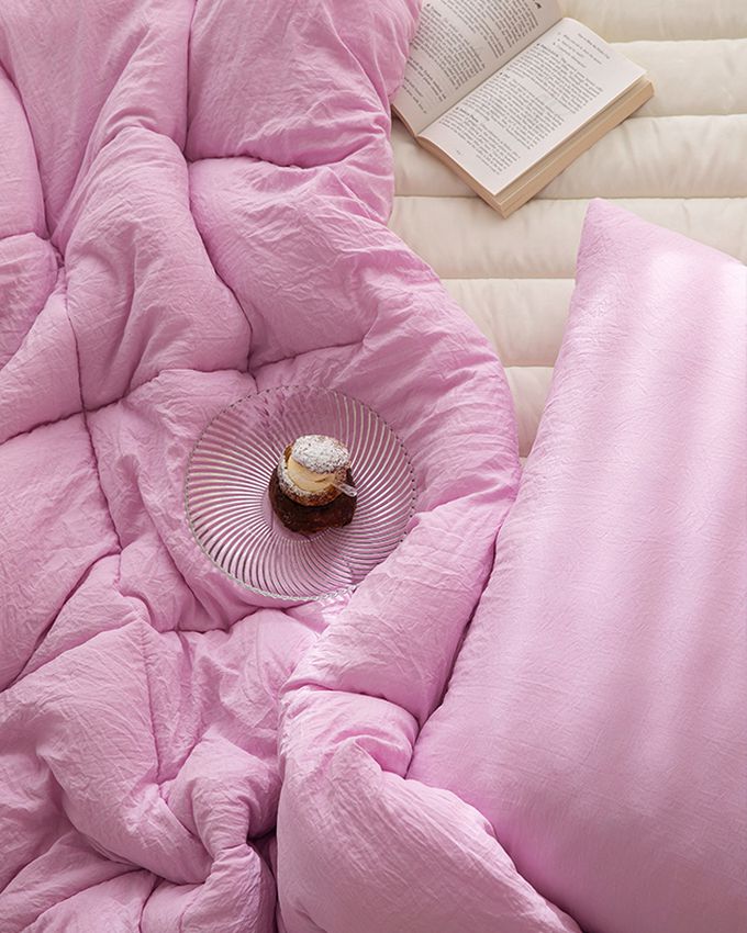 韓國 Maatila - 雲朵軟綿綿親膚棉被-冷粉