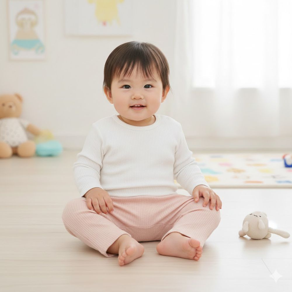 經典造型屁屁褲-羅紋抽針針織布-粉紅色