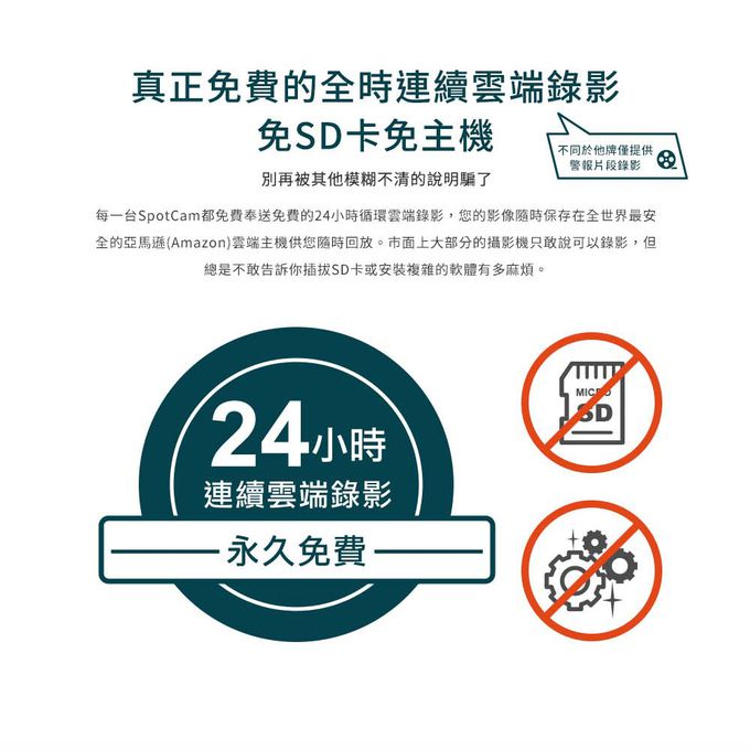 SpotCam - Eva Pro 2K可擺頭無線雲端網路監控攝影機