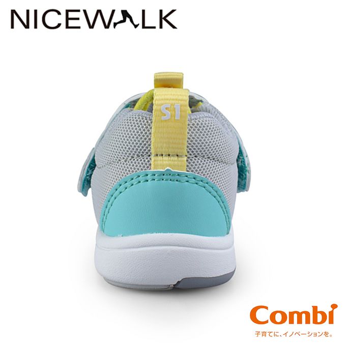 日本 Combi - COMBI醫學級NICEWALK兒童成長機能鞋(寶寶段)-休閒鞋-灰色