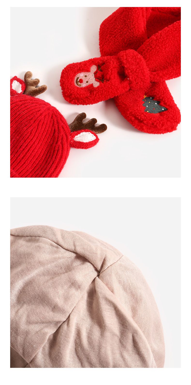 聖誕節毛帽-聖誕小鹿 (帽圍48-52CM/建議年齡2歲-8歲)