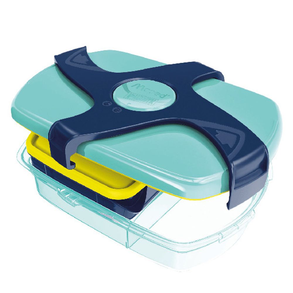 法國MAPED - 輕鬆開兒童子母餐盒-聰明藍-1.78L