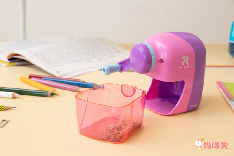 日本文具 SONIC - 自動彈出手動削鉛筆機-深藍