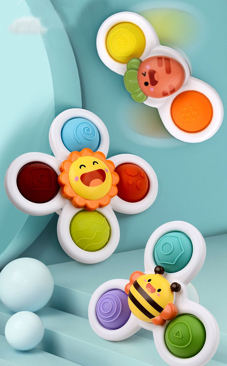 IngBaby - 花朵轉轉樂3入組 洗澡玩具