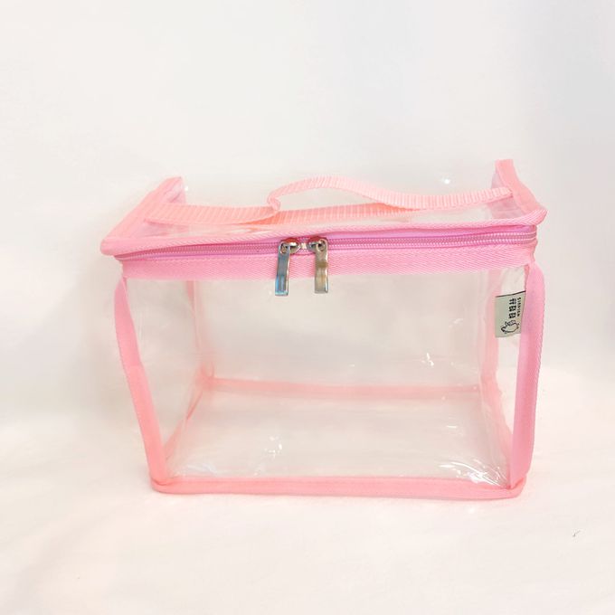 妞妞絲 - 透明收納袋-草莓粉 (S)