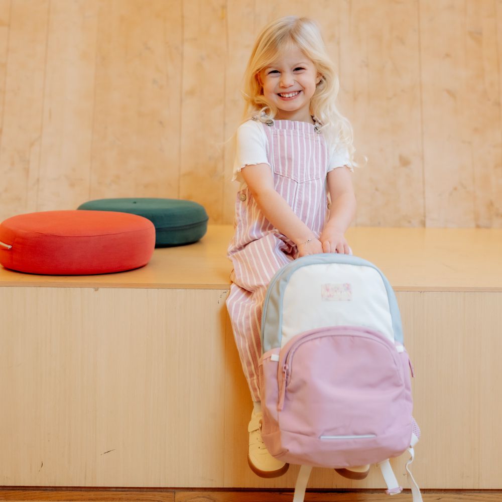 Beckmann-Sport Mini 幼兒護脊背包 12L - 粉彩拼接