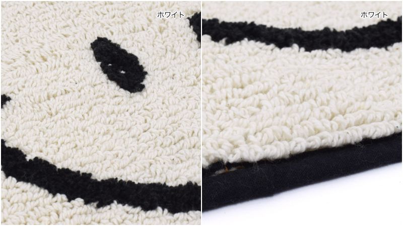 日本 TOMO - 半圓臉可愛地墊-LUCKY DAY-灰 (約35x75cm)