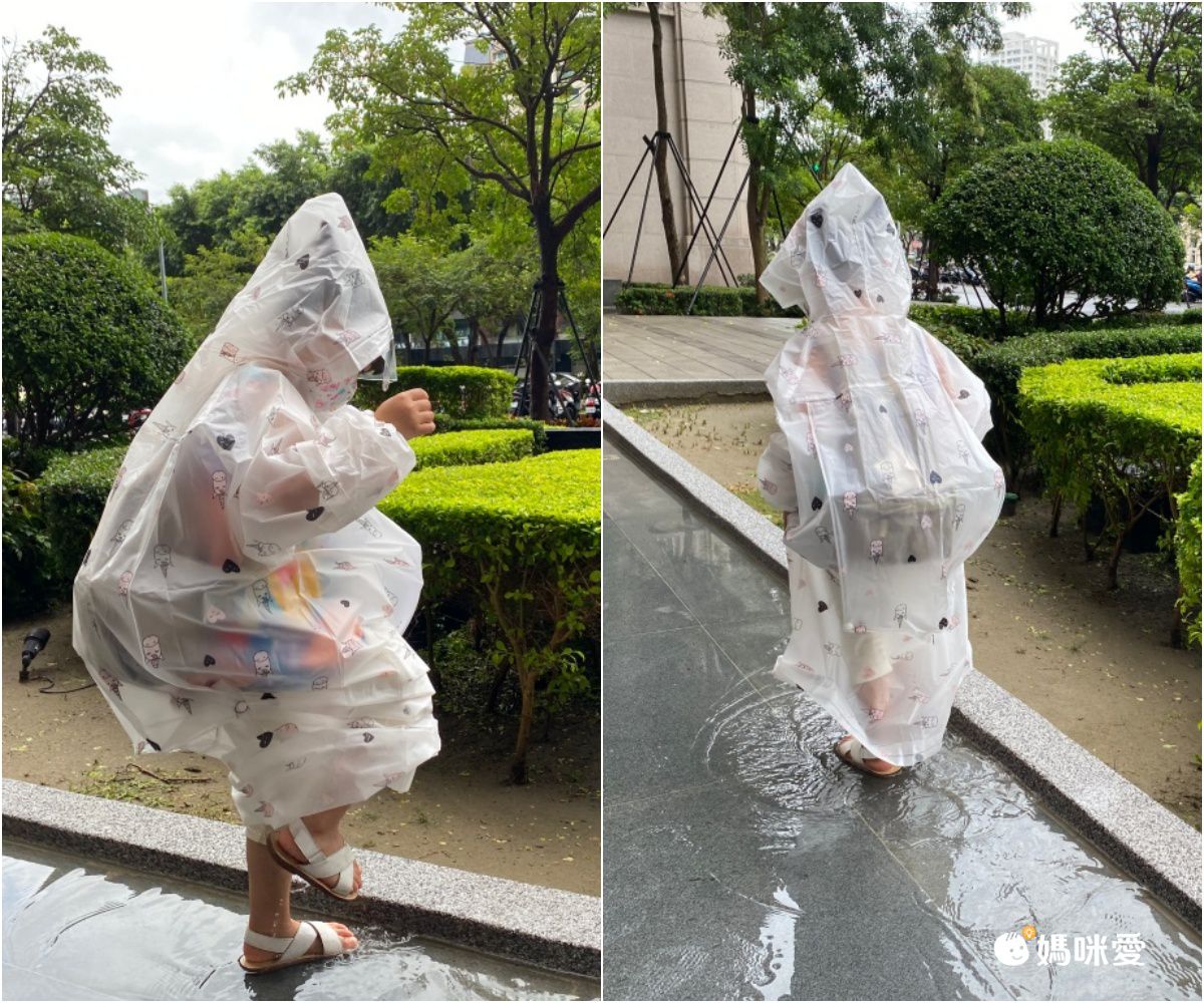 卡通圖書包位兒童雨衣(附收納袋)-小小人-帽簷無反光條