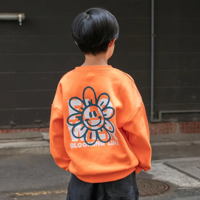 日本 BRANSHES - 裏起毛 舒適縮口長袖上衣-小熊-白