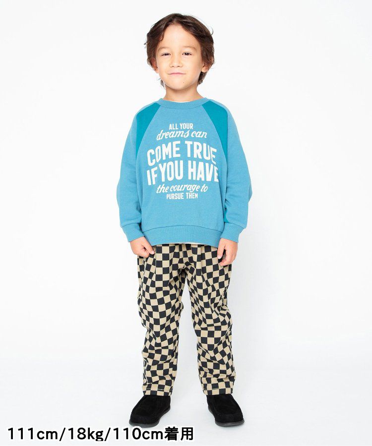 日本 BREEZE - 斜紋布保暖廚師褲-棋盤格-黑米