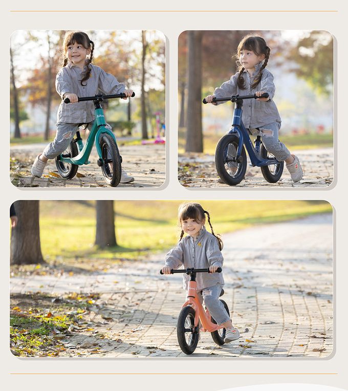 Kikimmy - 12吋炫風MAX兒童鎂合金平衡滑步車-綠色