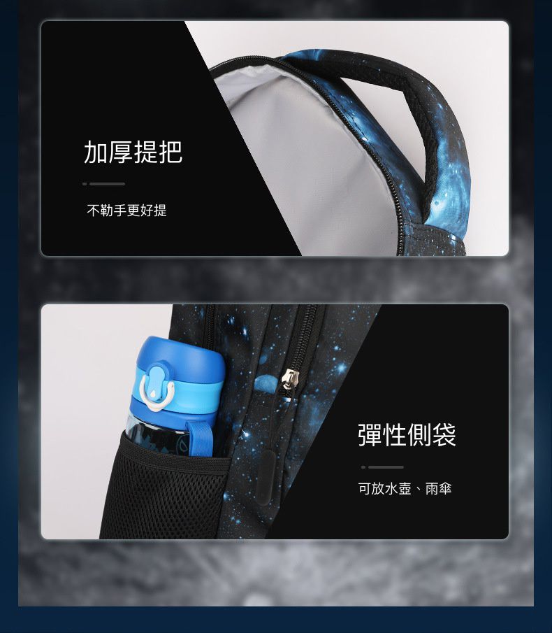 星空大容量透氣輕量書包-卡通人物美國隊長 (建議150cm以上)-33x20x48cm