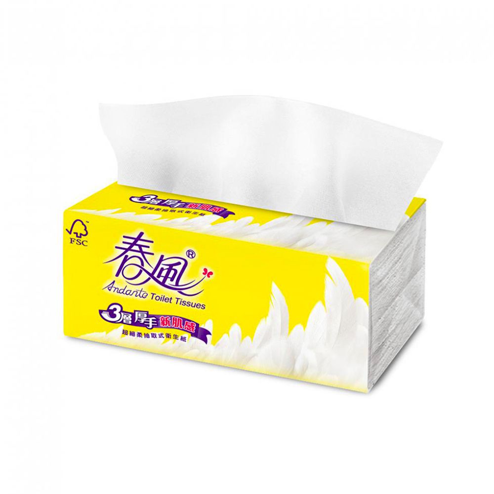 春風 - 3層厚手新肌感衛生紙 100抽x10包x2串