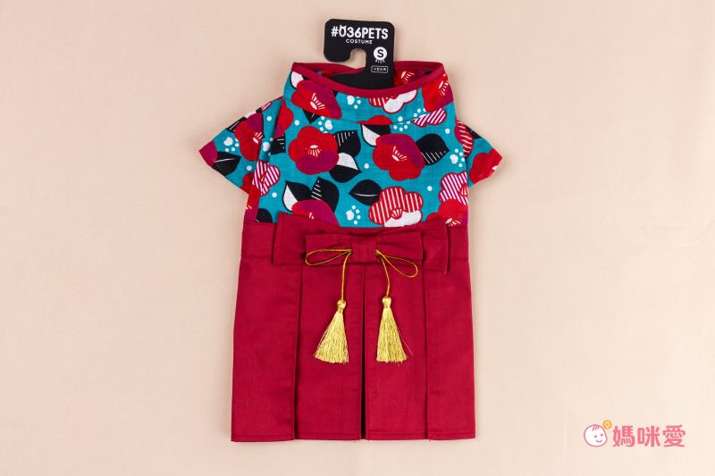 日本代購 - 麻花編織寵物帽/寵物頭套-酒紅 (M)