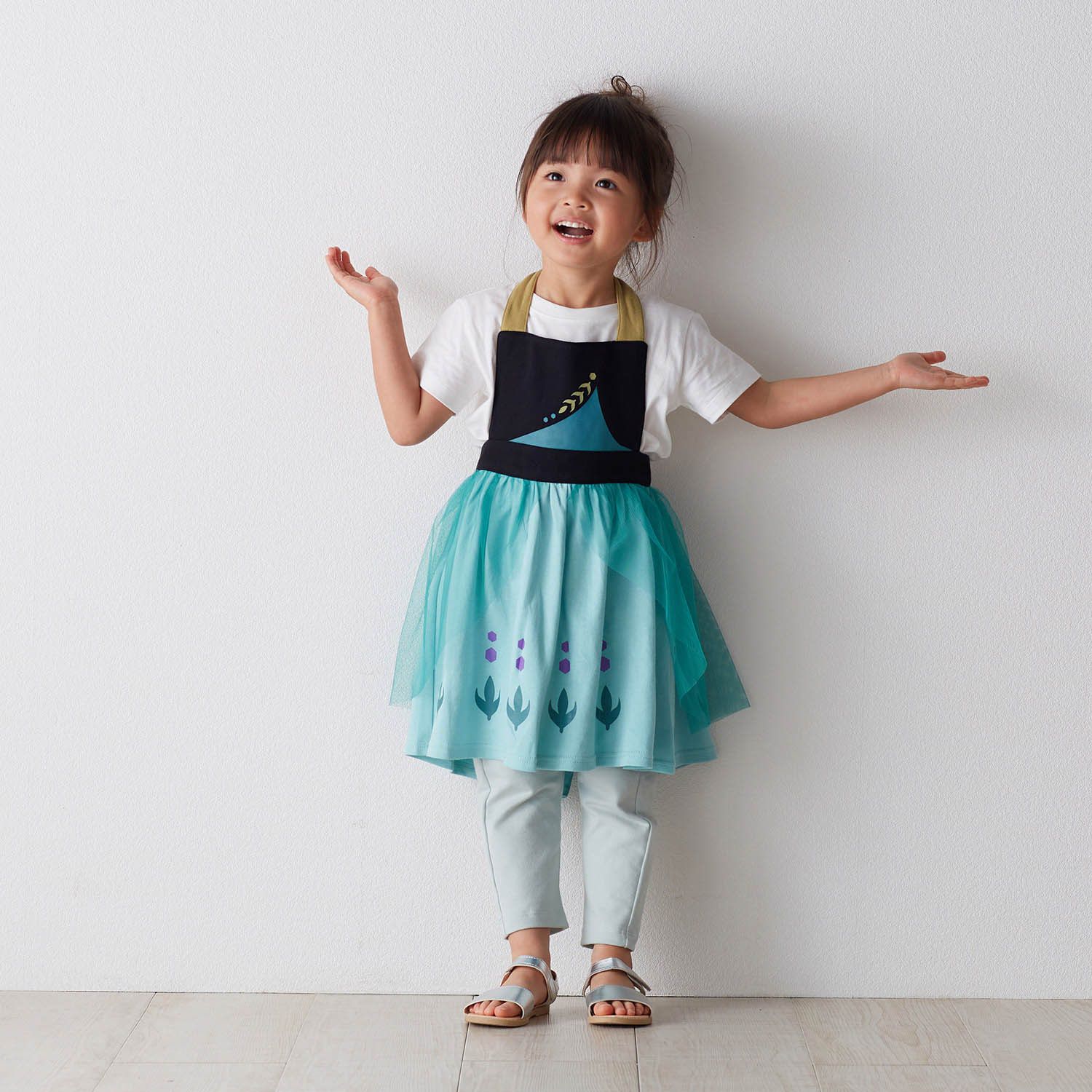 日本千趣會 - 公主圍裙式洋裝-卡通人物樂佩-粉紫