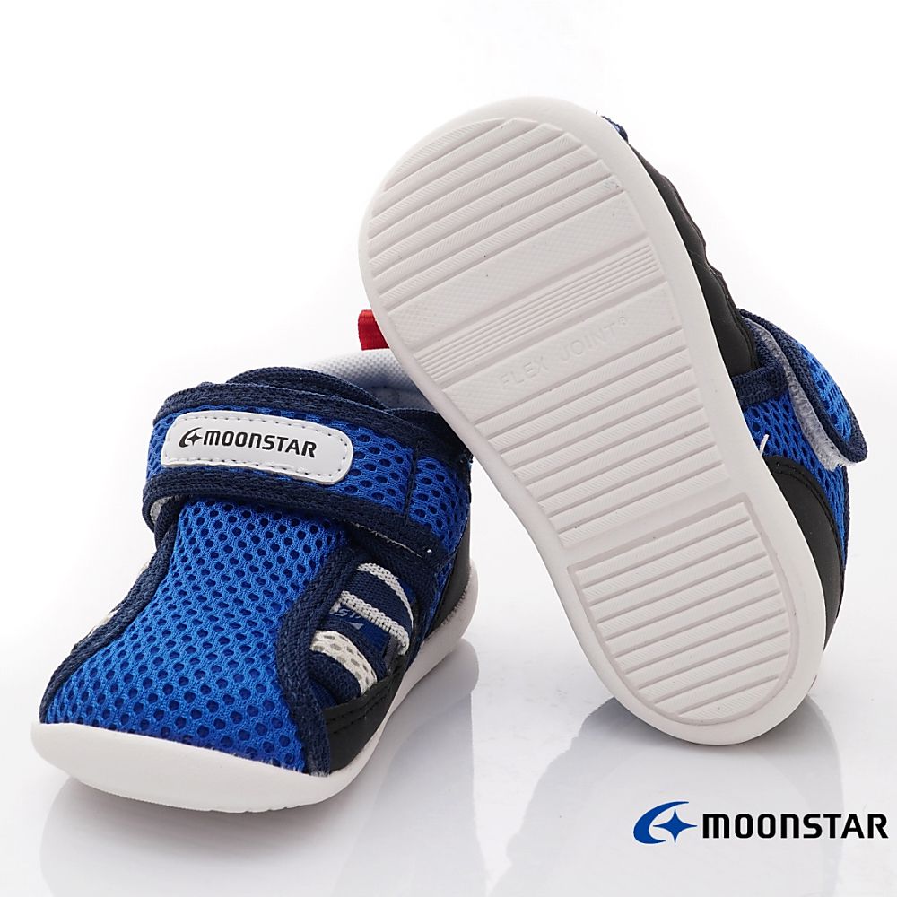 MOONSTAR日本月星 - 穩健寶寶學步鞋(寶寶段)-寶藍