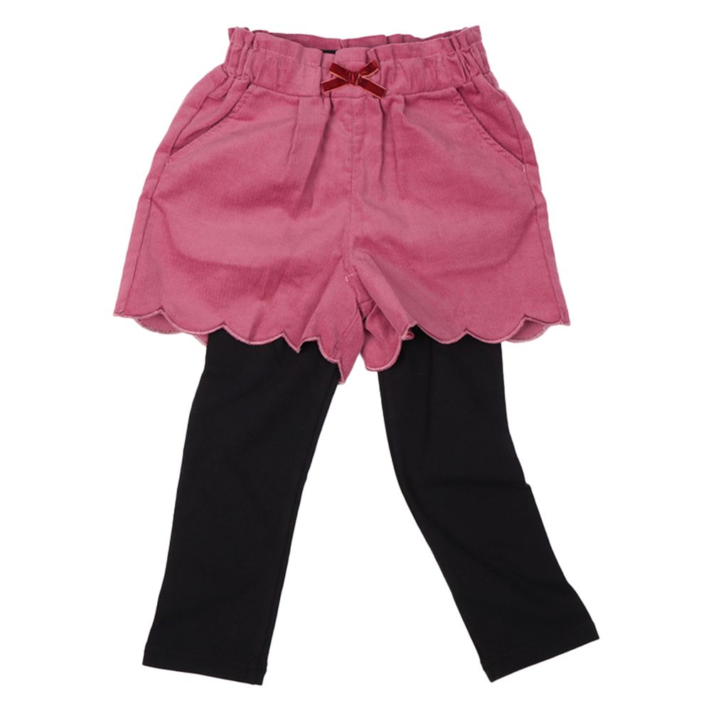 褲裙+內搭褲-粉紅色