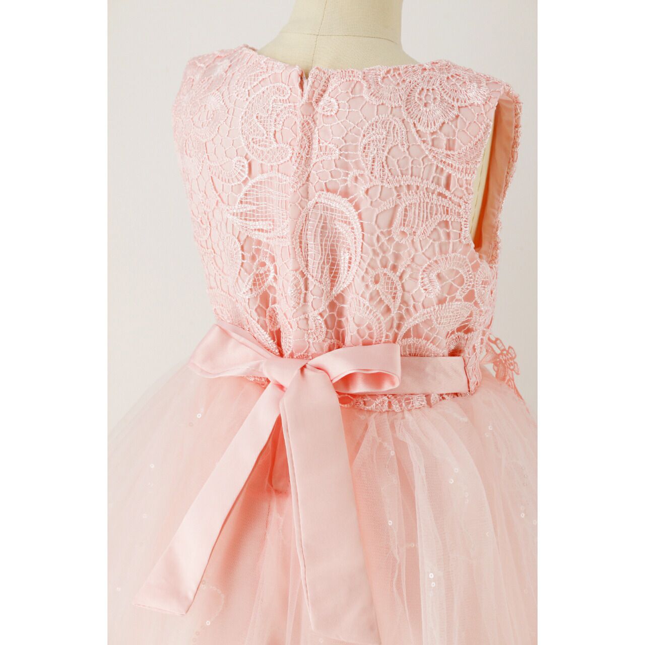 日本 Catherine Cottage - 飄逸蕾絲亮片點綴澎澎洋裝/小禮服-水藍