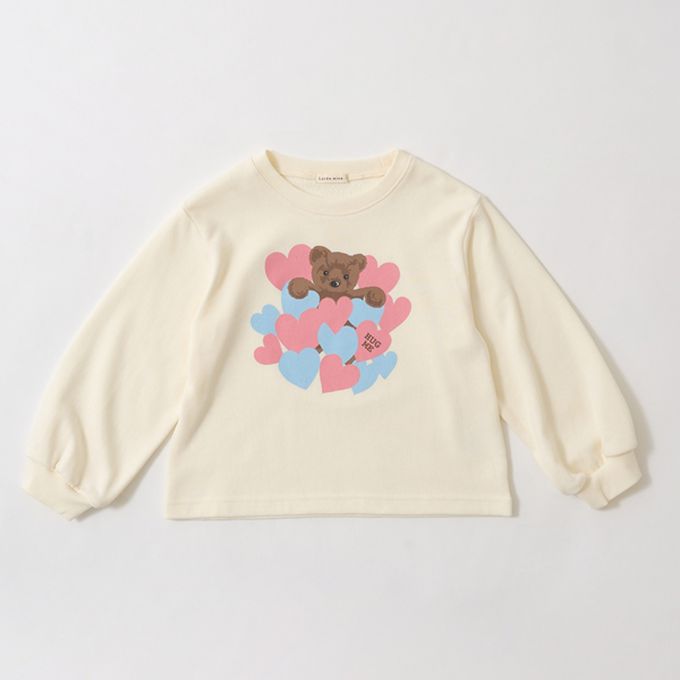 日本 Lycee mine - 百搭印花休閒長袖上衣-鈴蘭徽章-粉紅