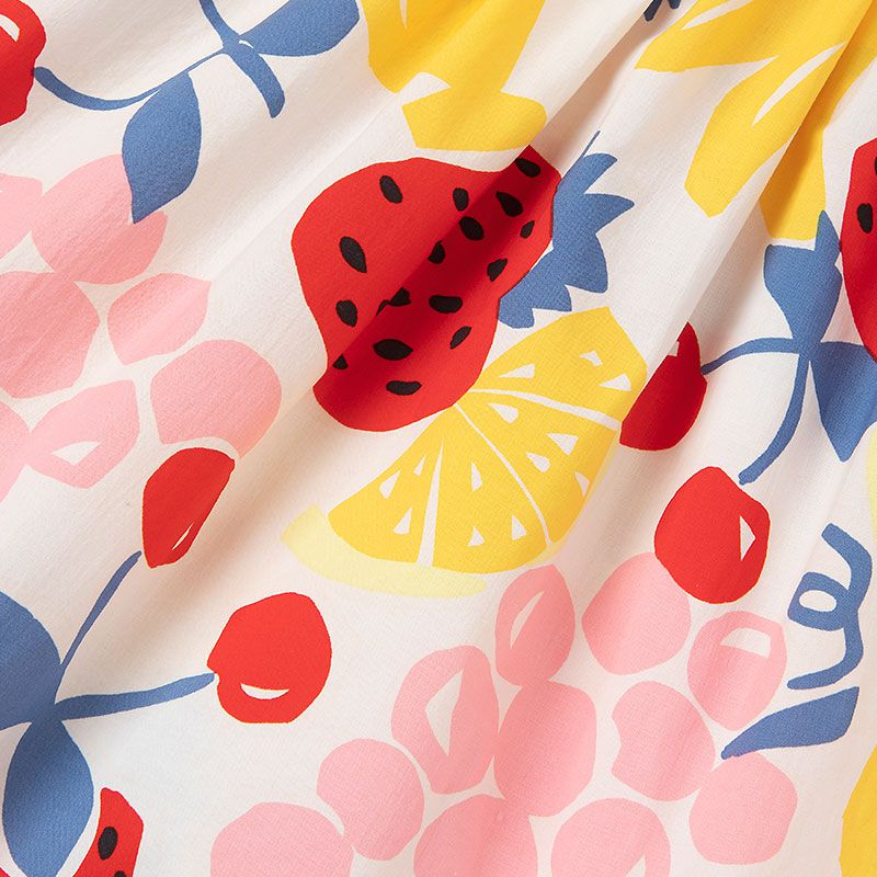 韓國 OZKIZ - (附包包)夏日水果樂園高腰洋裝