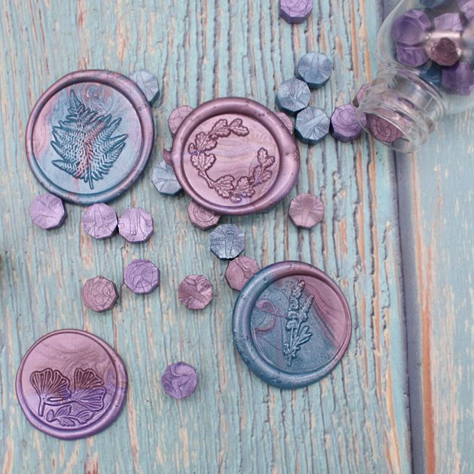 HAPPYMT - 火漆蠟粒大罐裝-無可救藥的浪漫-藍紫色系