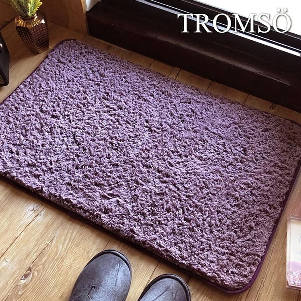 TROMSO - 北歐風尚小羊絨吸水地墊-浪漫紫-80x50公分