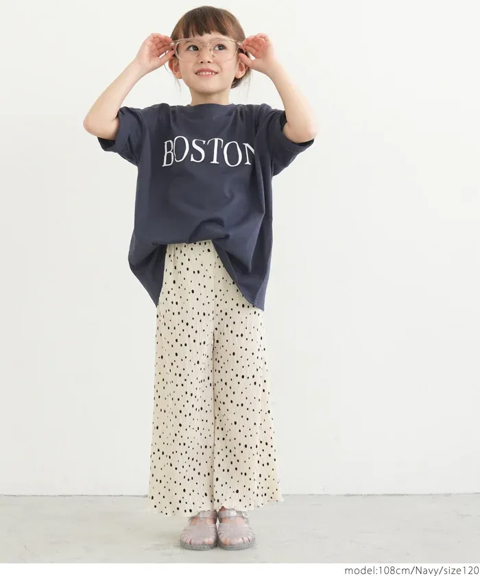 日本 COCA - 美式LOGO 寬版薄長袖上衣-孩子-淺杏