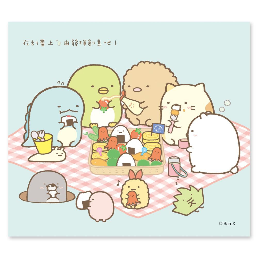 世一文化 - 角落小夥伴刮畫-野餐篇