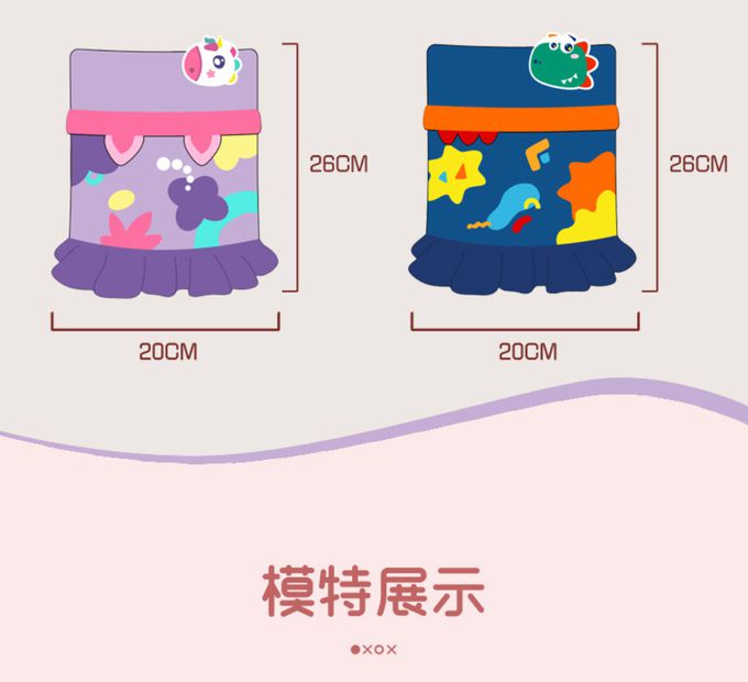 韓國lemonkid - 卡通針織圍脖 (咖啡小熊)