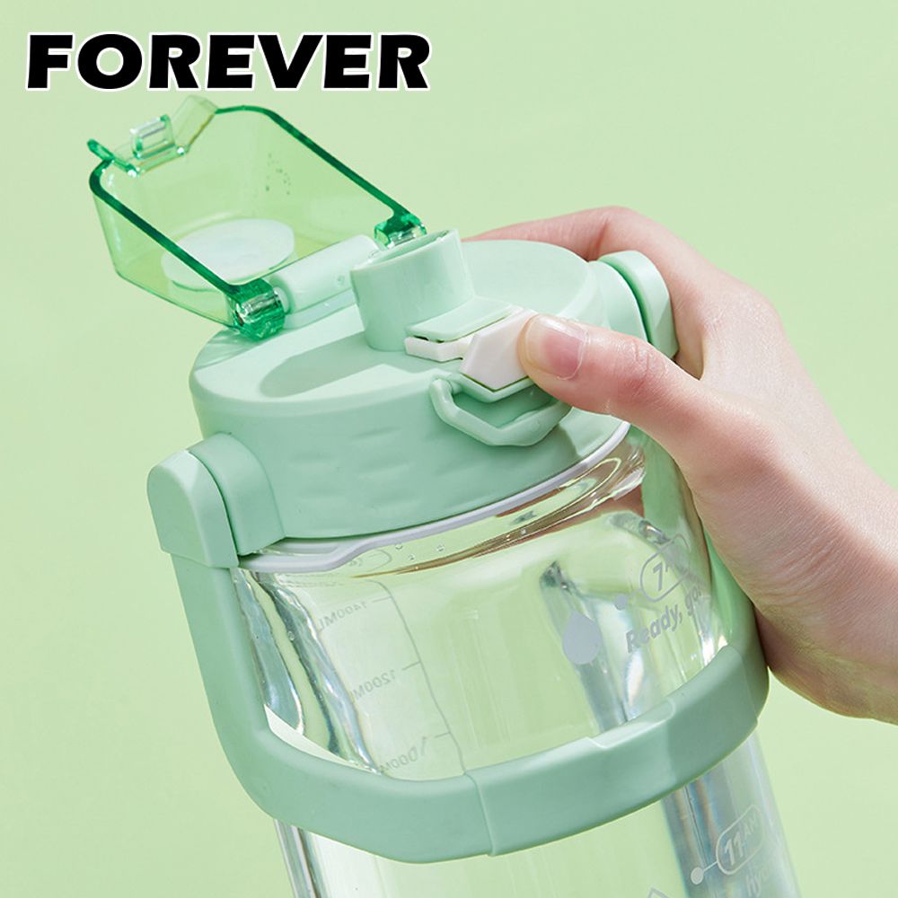 大容量健身運動水壺/可提式/彈蓋直飲1800ML 買一送一
