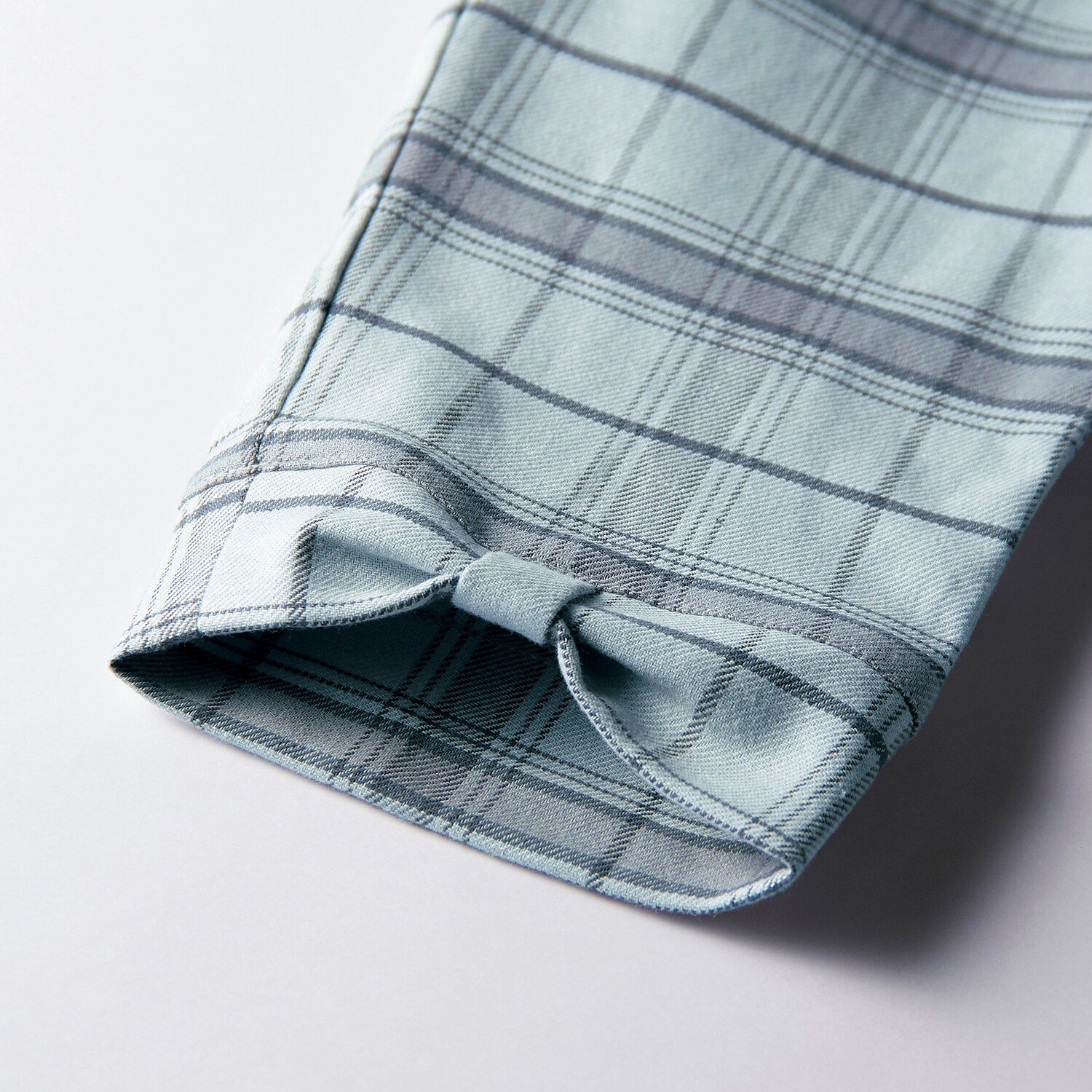 日本千趣會 - GITA 下擺蝴蝶結鬆緊舒適長褲-丹寧藍