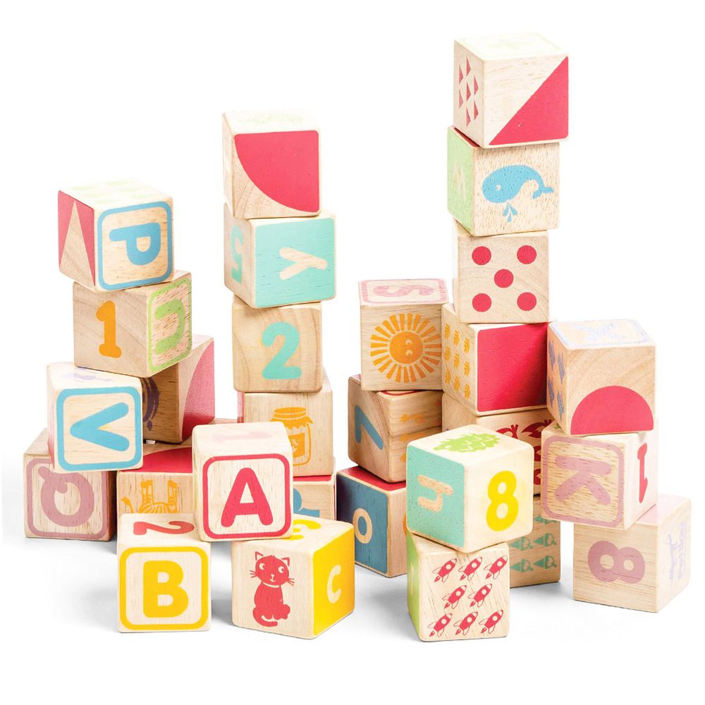 英國 Le Toy Van - ABC六面聰明學習方塊啟蒙玩具