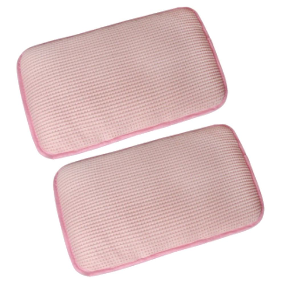 舒福家居 iSuFu - 3D Airmesh 超柔幼童透氣可水洗枕-超值 2 入組-粉色+粉色