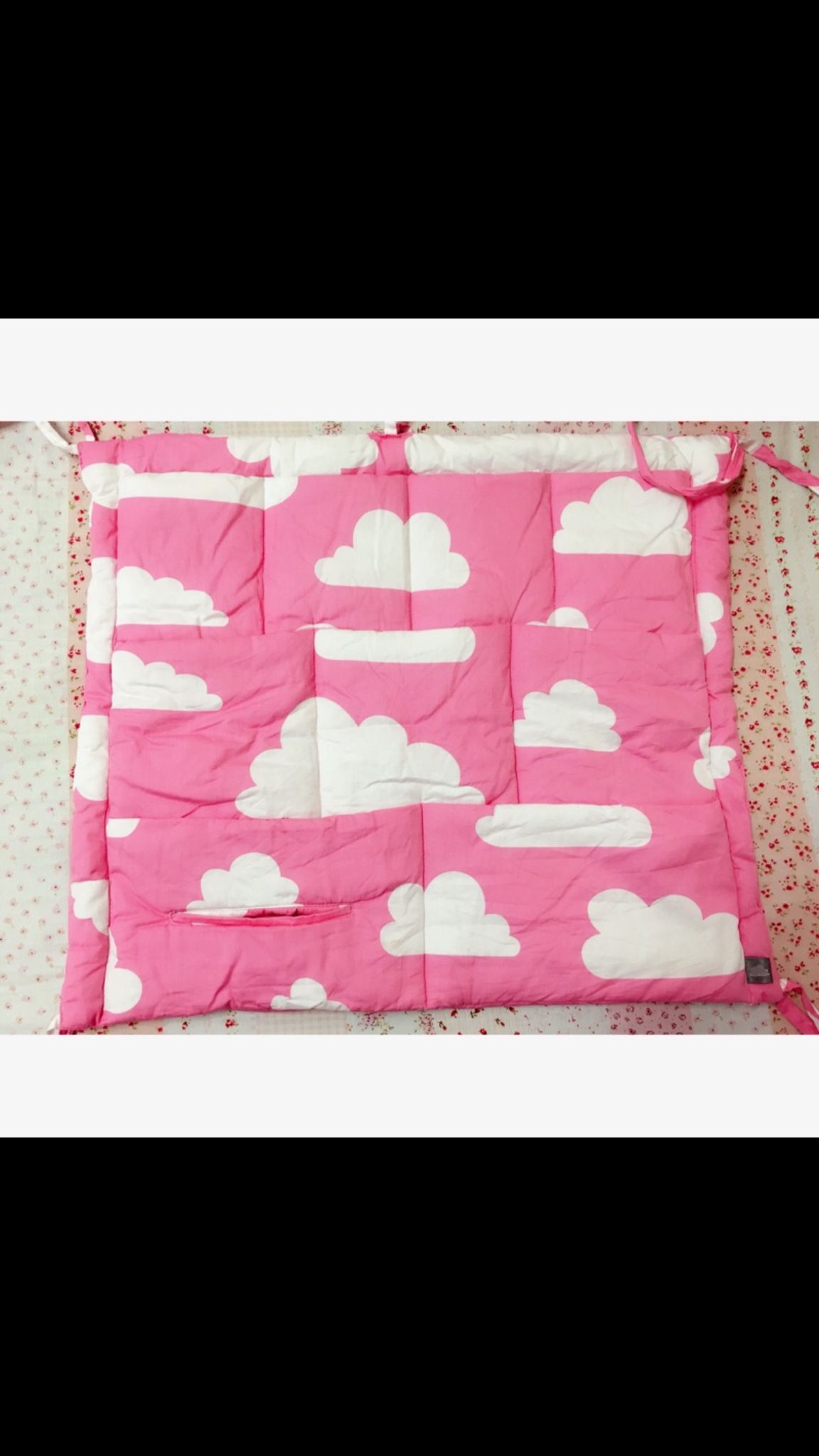 粉嫩雲朵系列 嬰兒床邊收納袋