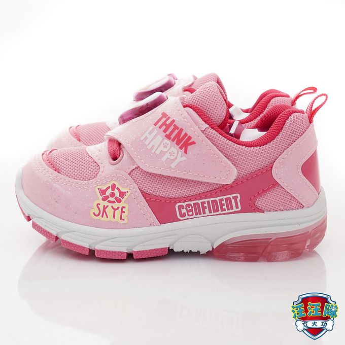 汪汪隊童鞋-電燈運動休閒鞋D233069粉-中小童段-電燈鞋-粉