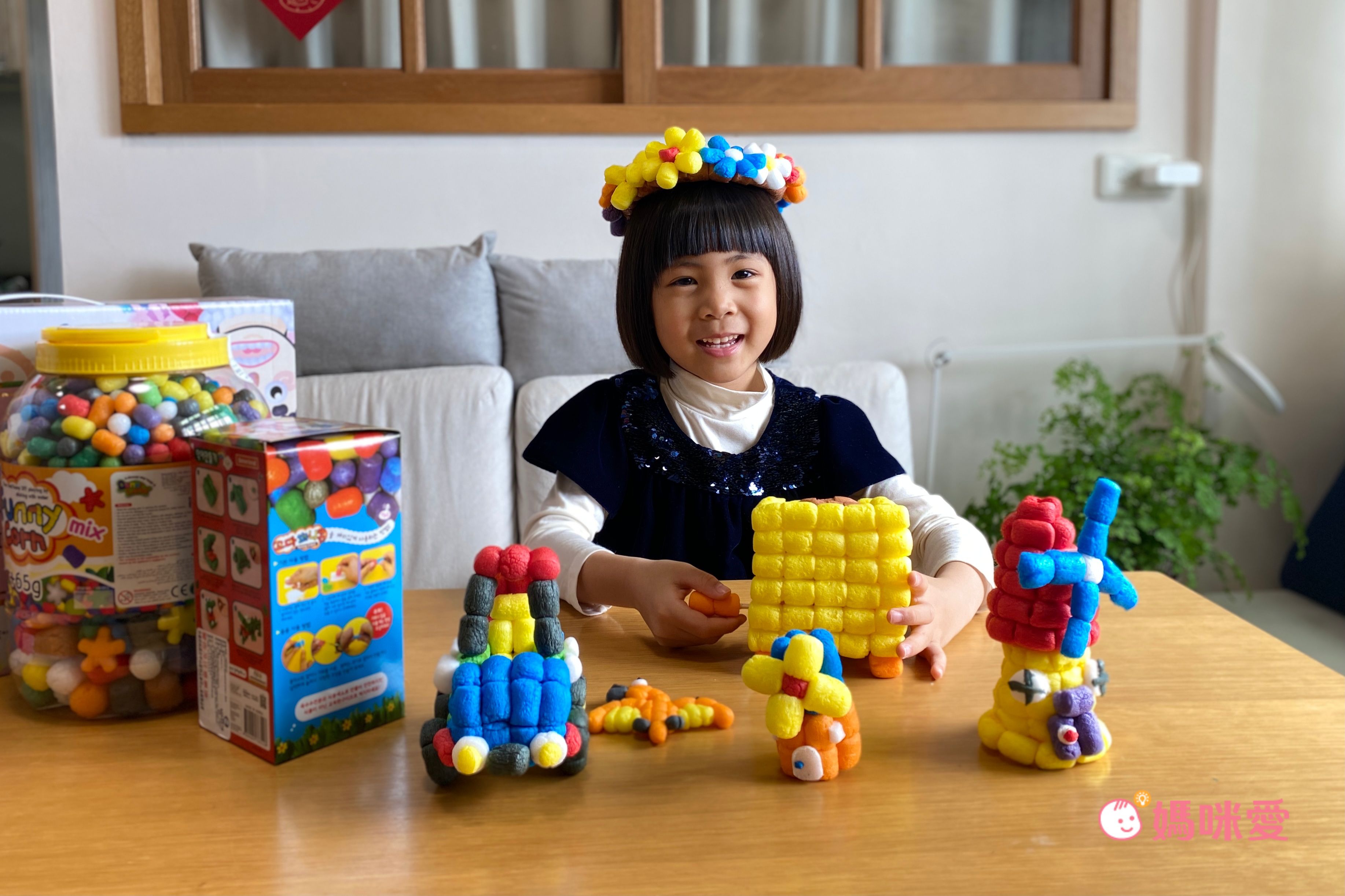 Donerland - 魔法迷您玉米黏土-鱷魚-工具刀*1+吸水海棉墊*1+盒裝背面附有教學說明