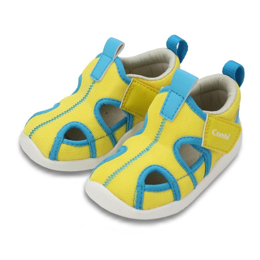 日本 Combi - 幼兒機能涼鞋-城市飛行-酷動黃