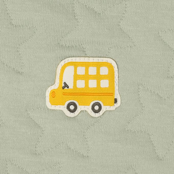 akachan honpo - 長袖鋪棉家居服-側邊按扣 公車-綠色