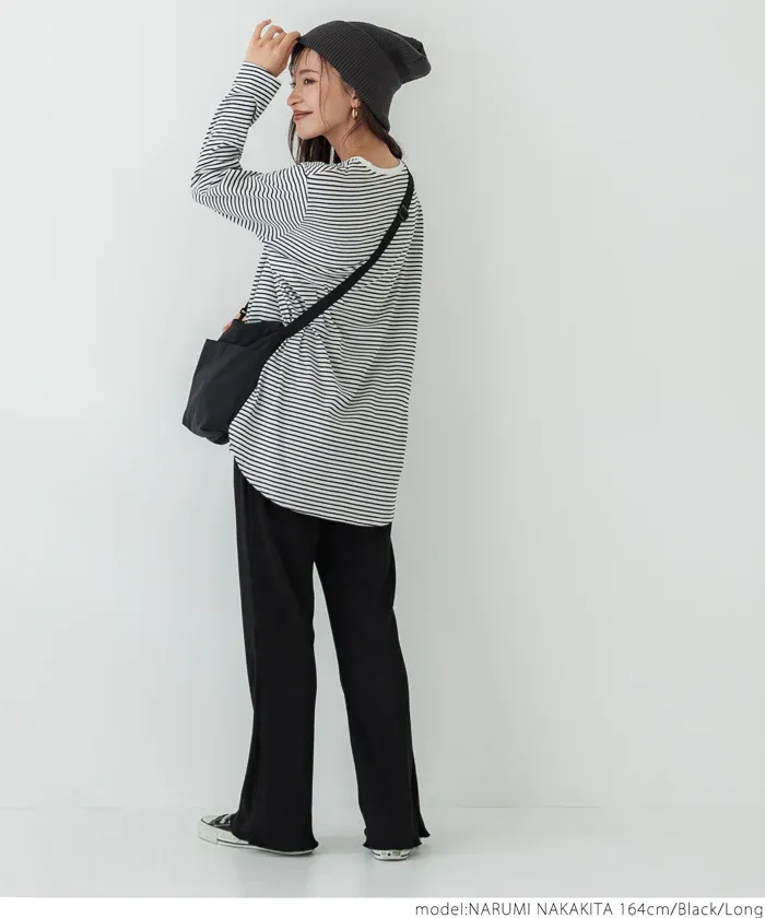 日本 COCA - 秋冬款燈芯絨百搭寬褲-酒紅