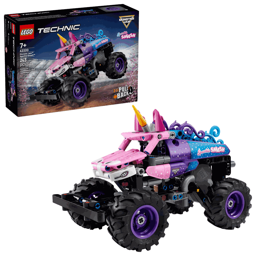 LEGO 42220 Monster Jam™ Sparkle Smash™ 迴力車 Pull-Back