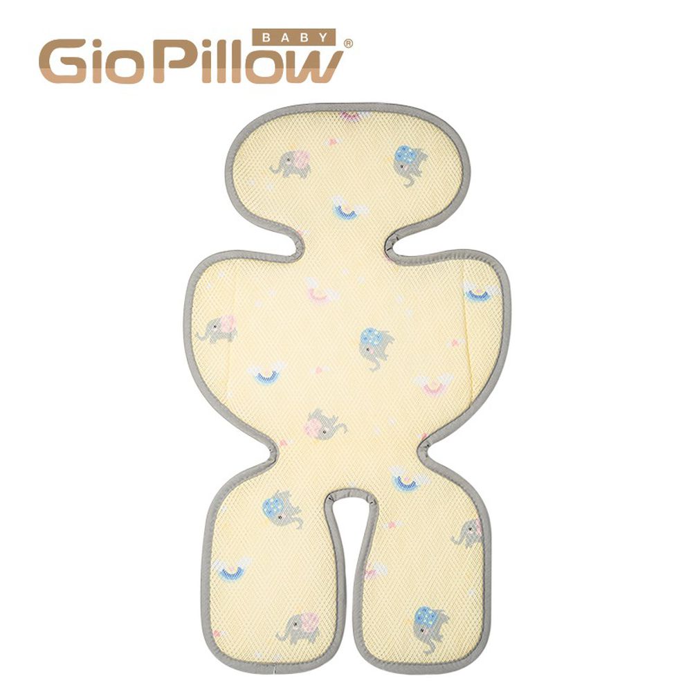 超透氣推車/汽座座墊-花色款-派對小象