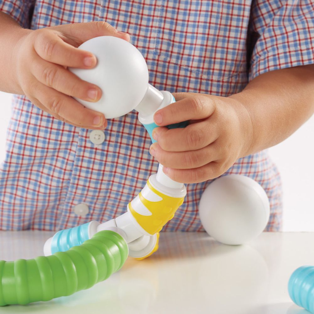 美國 guidecraft - 觸覺磁力彎彎積木-20件