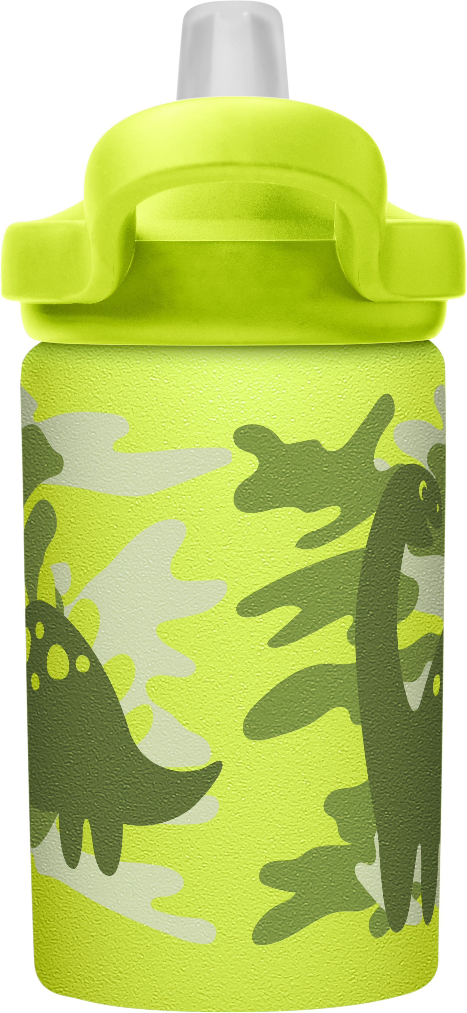 CamelBak - EDDY+ 兒童吸管單層不鏽鋼水瓶-迷彩恐龍-400ml