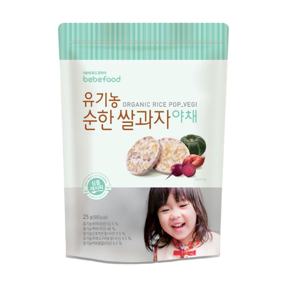 韓國bebefood寶寶福德 - 糙米餅-蔬菜