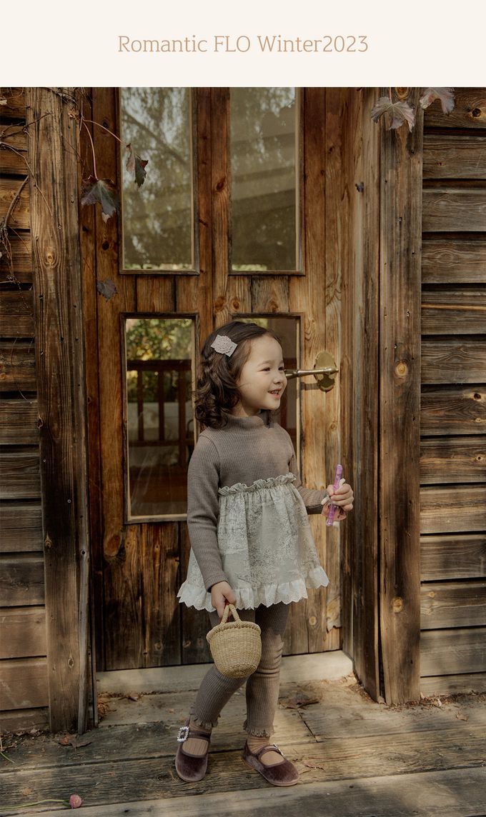 韓國 Puellaflo - 水墨畫布拼接彈性上衣-可可咖