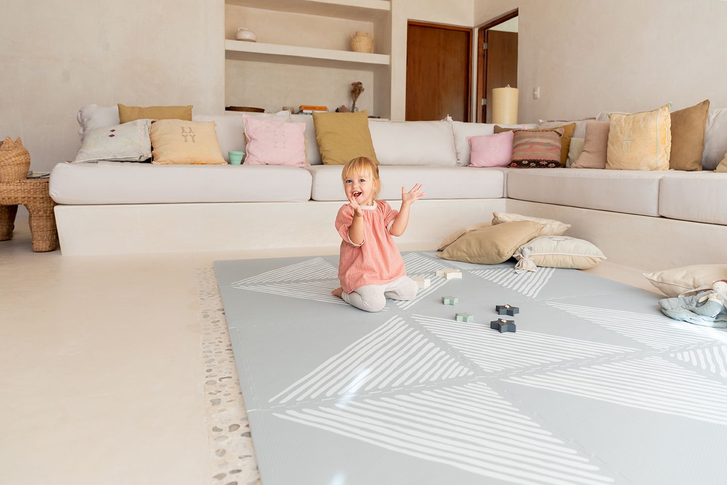 德國 toddlekind - 沙灘系列遊戲地墊-卵石灰