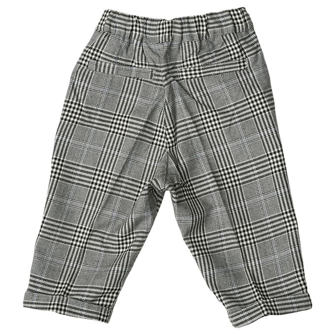 akachan honpo - 7分褲 葛倫格紋-灰色