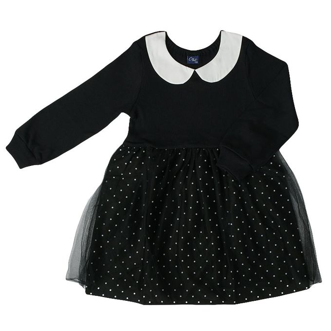 akachan honpo - 假兩件洋裝-黑色