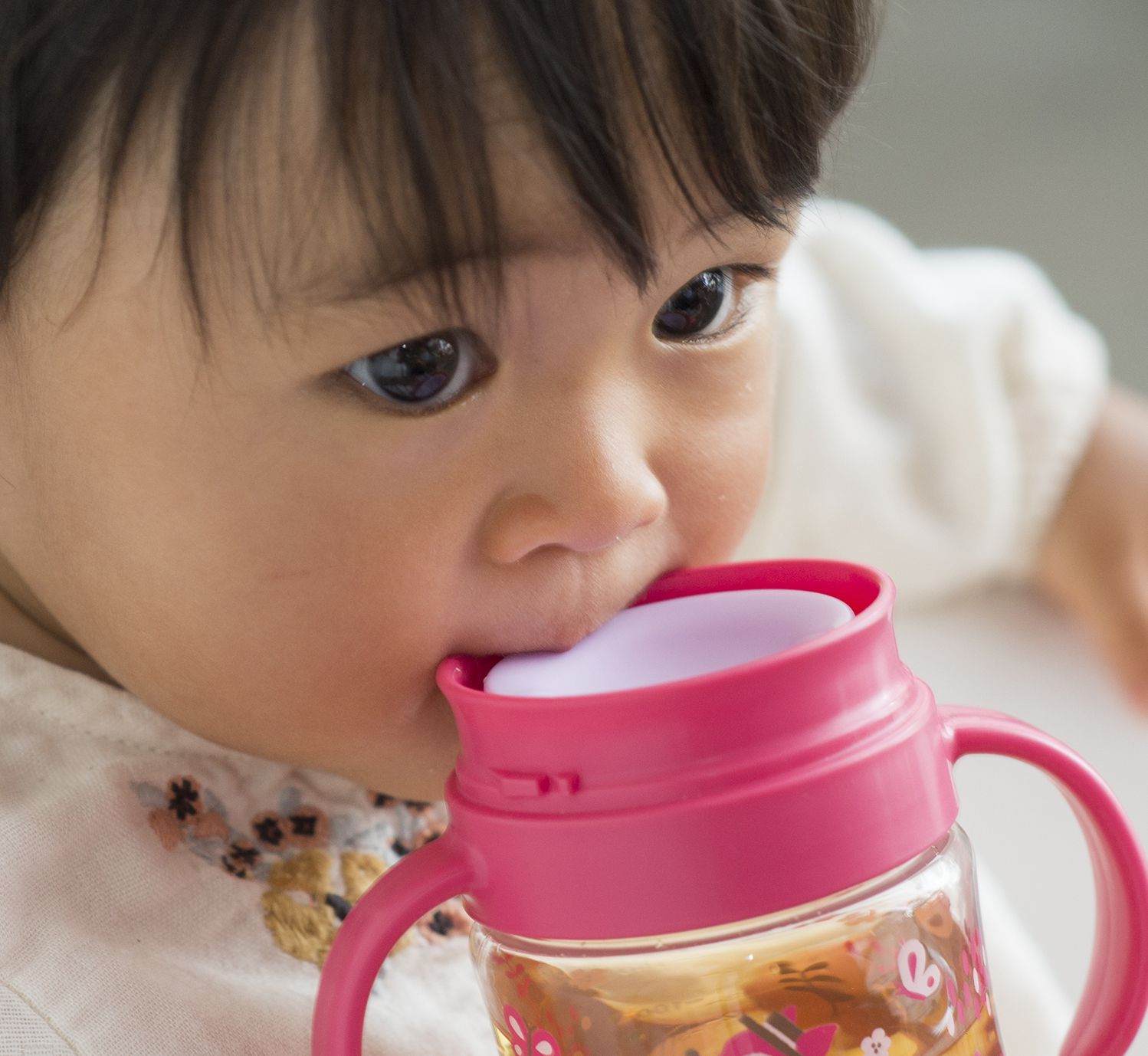 日本 Richell 利其爾 - 萌答答360度防漏水杯-200ML-藍/黃-8個月適用